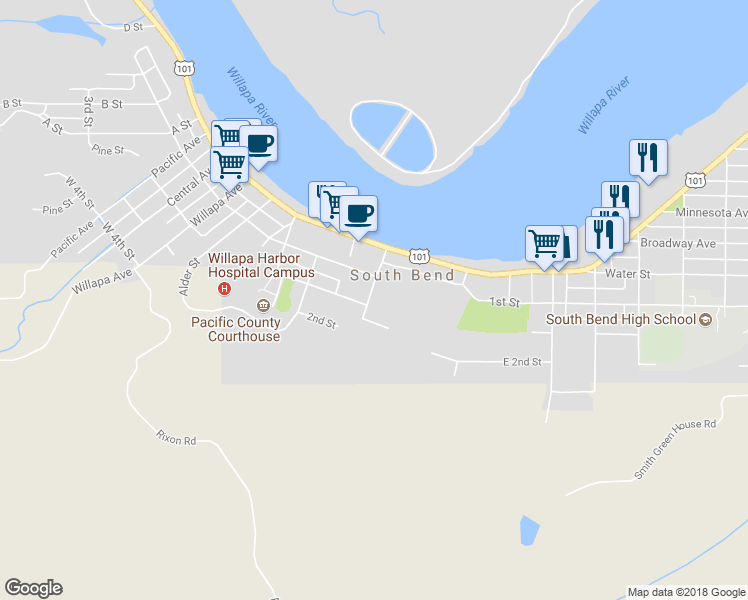 map of restaurants, bars, coffee shops, grocery stores, and more near 209 Ferry St in South Bend