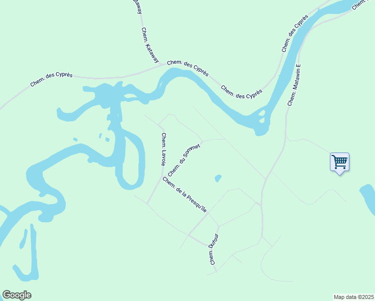 map of restaurants, bars, coffee shops, grocery stores, and more near Chemin du Sommet in Lanaudière