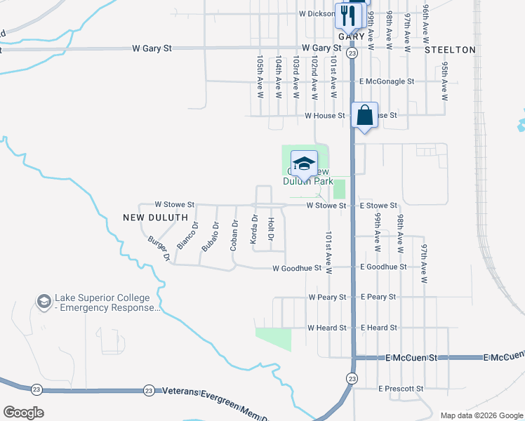 map of restaurants, bars, coffee shops, grocery stores, and more near 12 Korda Drive in Duluth