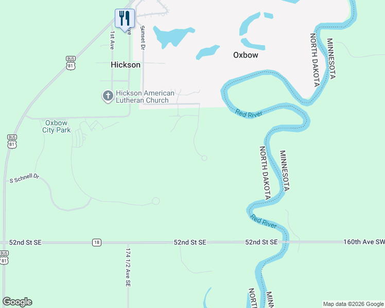 map of restaurants, bars, coffee shops, grocery stores, and more near 730 Riverbend Road in Oxbow