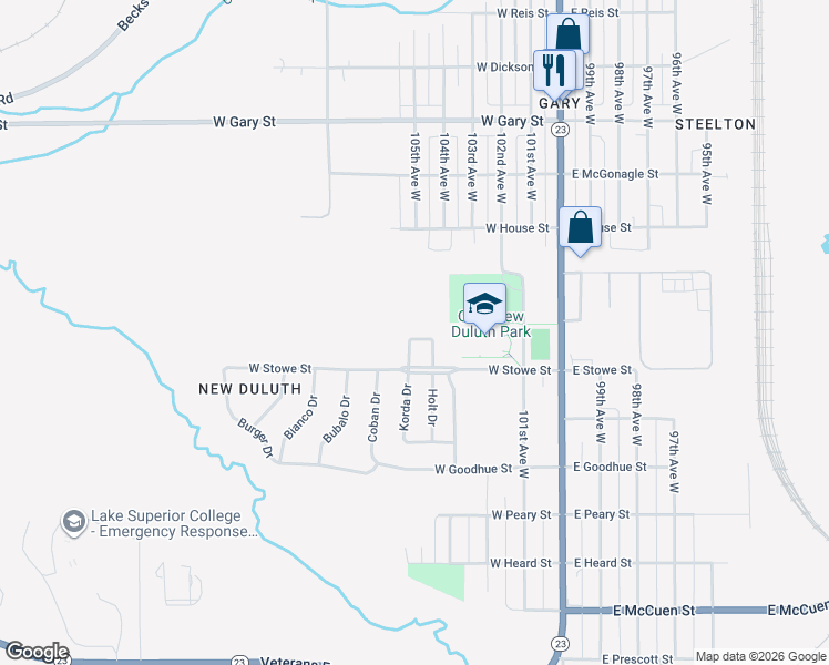 map of restaurants, bars, coffee shops, grocery stores, and more near 28-98 George Pine Cir in Duluth