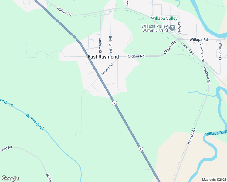 map of restaurants, bars, coffee shops, grocery stores, and more near 391 Washington 6 in Raymond