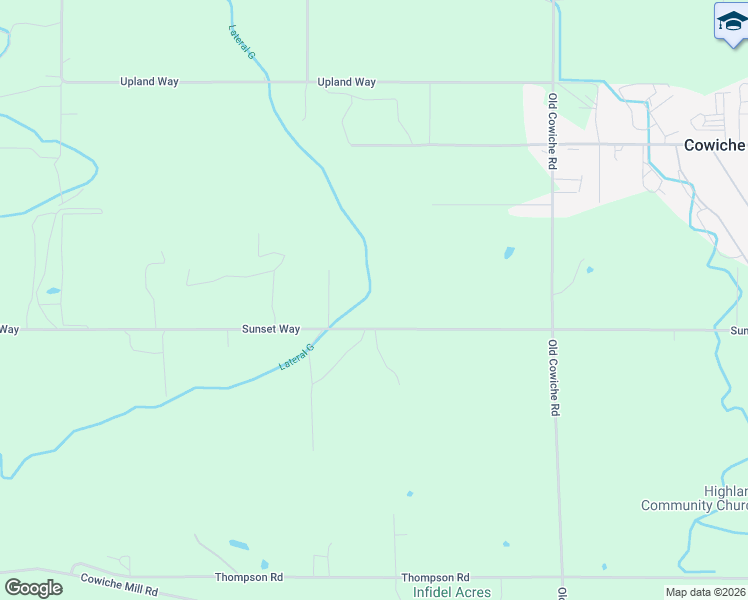 map of restaurants, bars, coffee shops, grocery stores, and more near Sunset Way in Cowiche