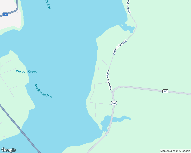 map of restaurants, bars, coffee shops, grocery stores, and more near 31 Indian Island Road in Richibucto