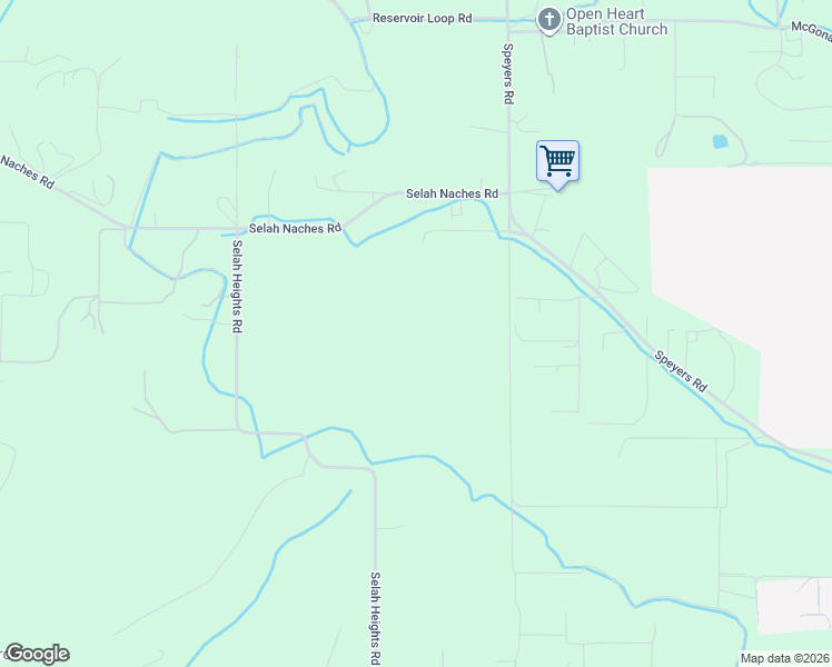 map of restaurants, bars, coffee shops, grocery stores, and more near 220 Dickerman Lane in Selah