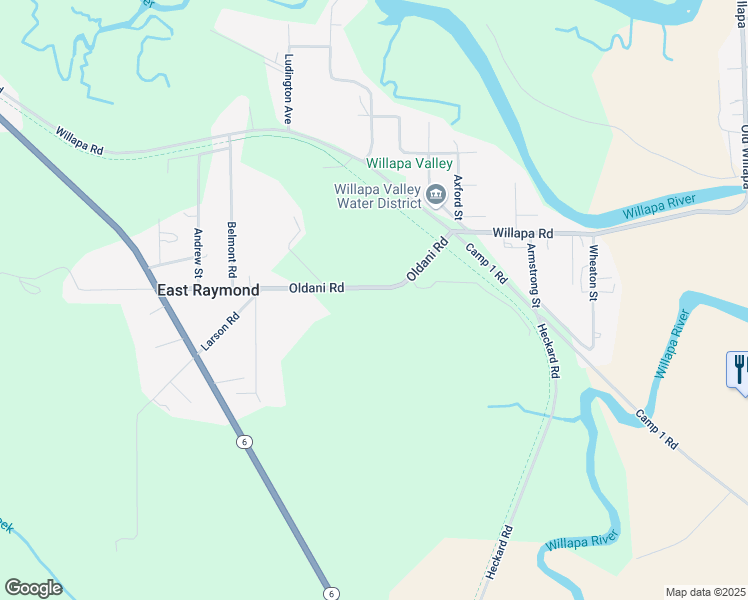 map of restaurants, bars, coffee shops, grocery stores, and more near 4000 Oldani Road in Raymond