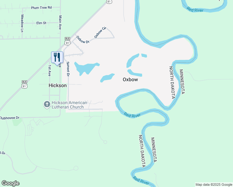 map of restaurants, bars, coffee shops, grocery stores, and more near 788 Riverbend Road in Oxbow