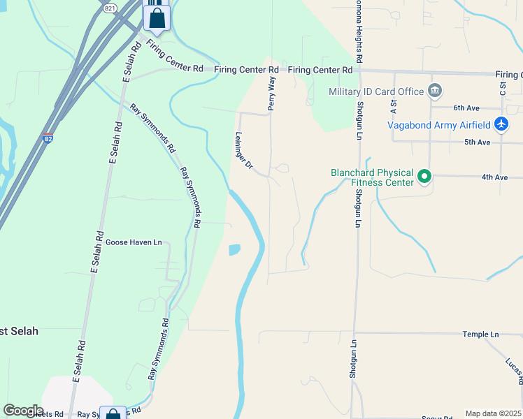 map of restaurants, bars, coffee shops, grocery stores, and more near 240 Leininger Drive in Yakima