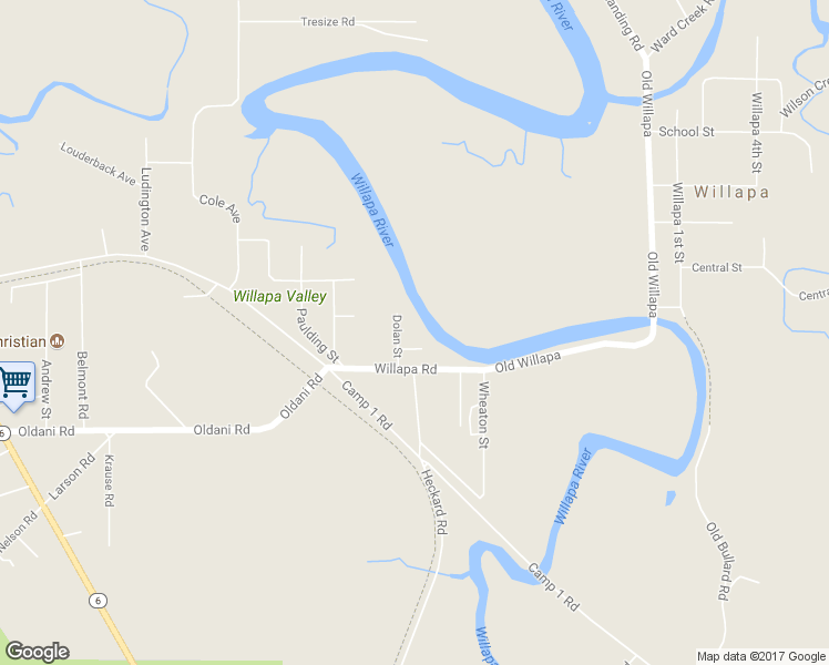 map of restaurants, bars, coffee shops, grocery stores, and more near 1365 Dolan Street in Raymond