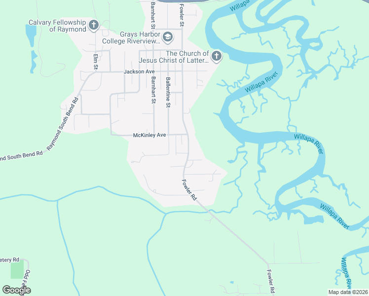 map of restaurants, bars, coffee shops, grocery stores, and more near 1198 Fowler Street in Raymond