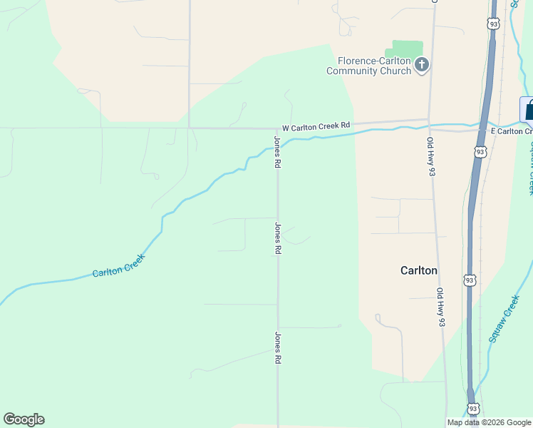 map of restaurants, bars, coffee shops, grocery stores, and more near 20755 Jones Rd in Florence