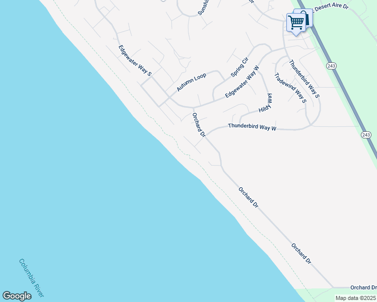map of restaurants, bars, coffee shops, grocery stores, and more near 702 Washington Place in Mattawa