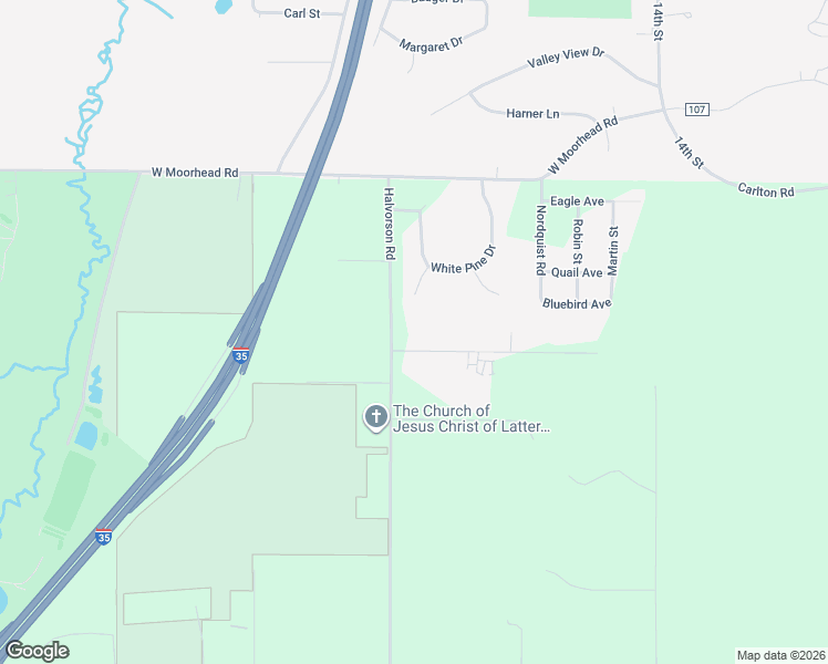 map of restaurants, bars, coffee shops, grocery stores, and more near 1593 Evergreen Drive in Cloquet
