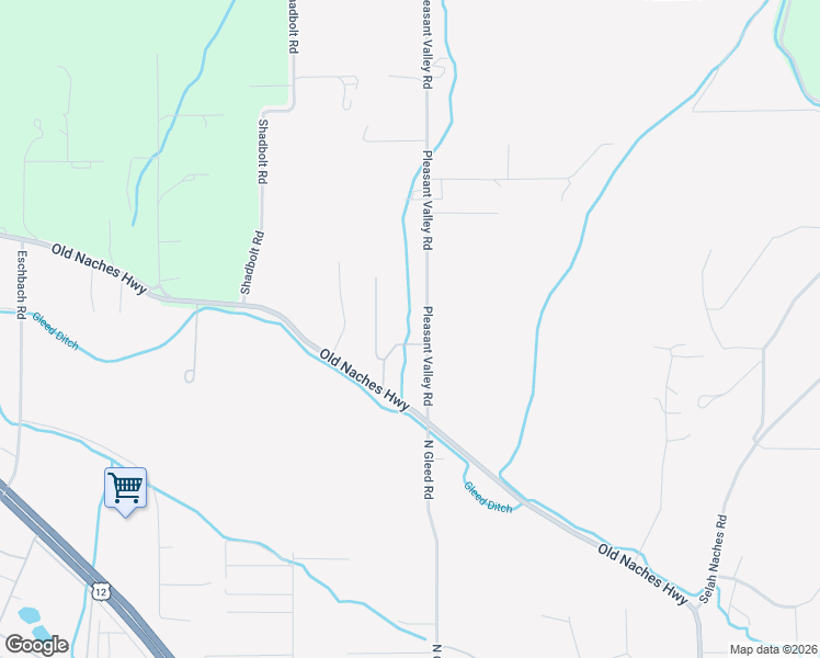 map of restaurants, bars, coffee shops, grocery stores, and more near 140 Ann Drive in Yakima