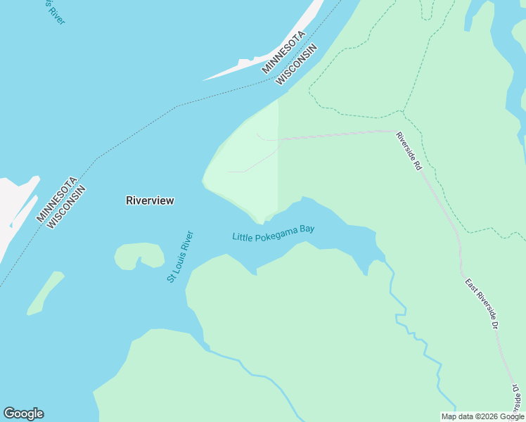 map of restaurants, bars, coffee shops, grocery stores, and more near 2785 Riverview Drive in Superior