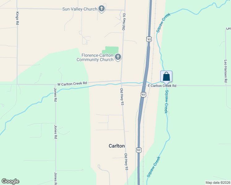 map of restaurants, bars, coffee shops, grocery stores, and more near Old US Highway 93 in Florence
