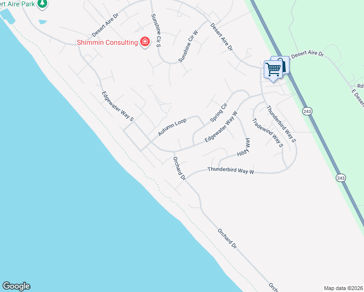 map of restaurants, bars, coffee shops, grocery stores, and more near 509 Peterson Place in Mattawa