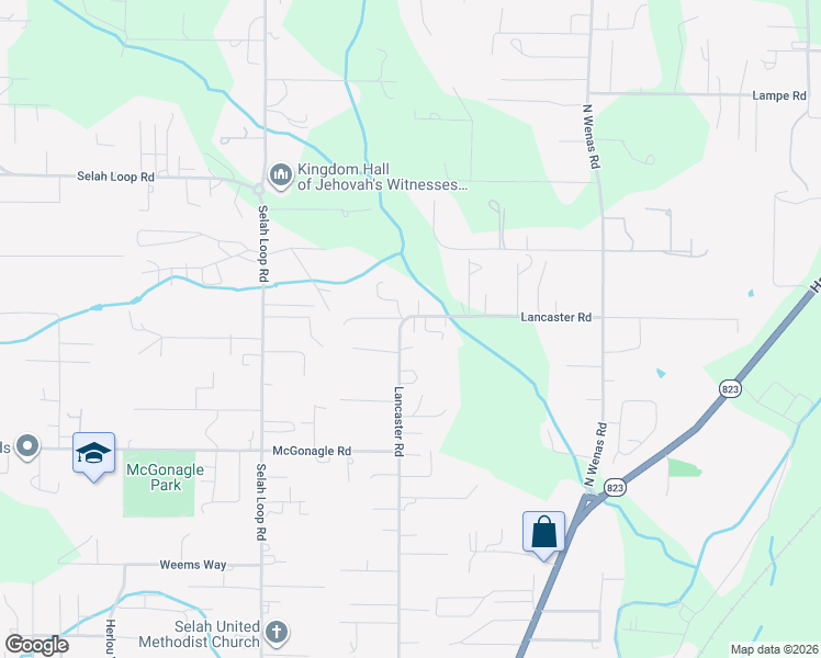 map of restaurants, bars, coffee shops, grocery stores, and more near 701 Lancaster Rd in Selah