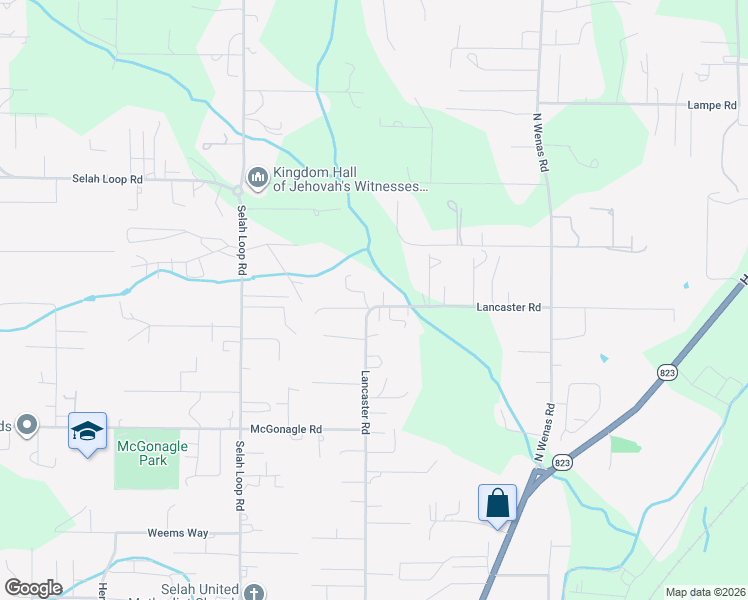 map of restaurants, bars, coffee shops, grocery stores, and more near 701 Lancaster Rd in Selah