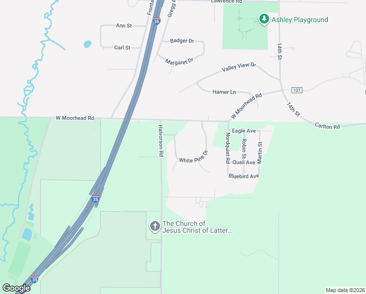 map of restaurants, bars, coffee shops, grocery stores, and more near 1315 White Pine Drive in Cloquet