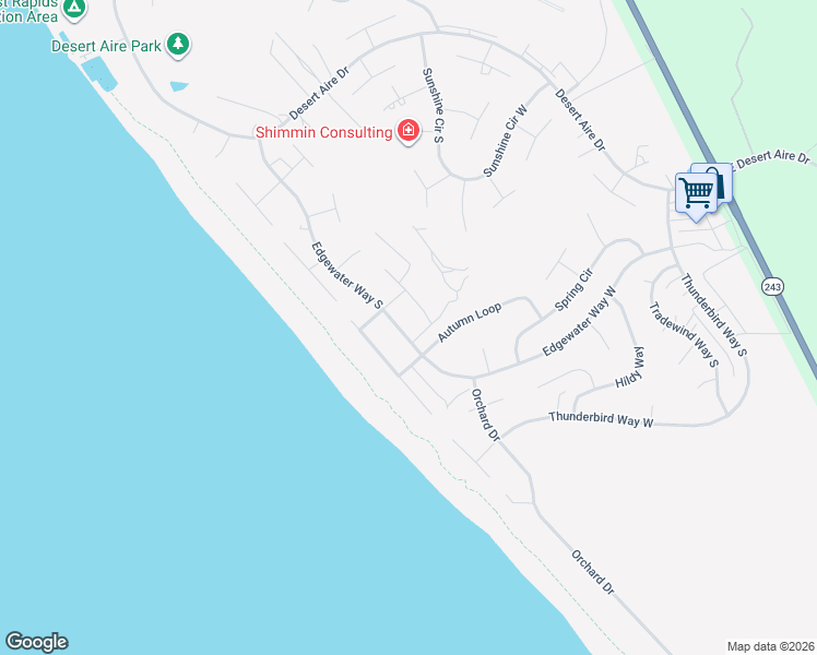 map of restaurants, bars, coffee shops, grocery stores, and more near 422 Summer Place South in Mattawa