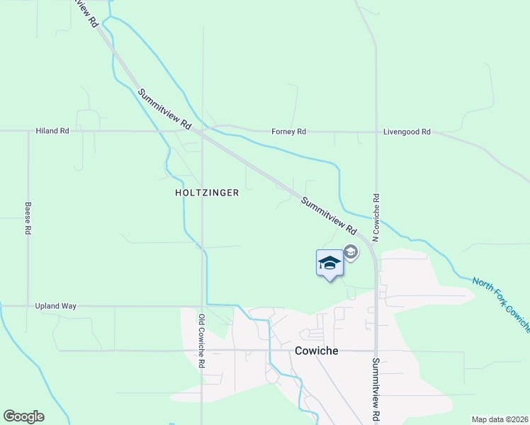 map of restaurants, bars, coffee shops, grocery stores, and more near 17402 Summitview Rd in Yakima