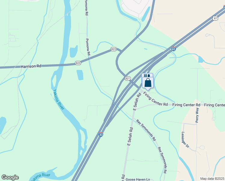 map of restaurants, bars, coffee shops, grocery stores, and more near 481 S Pomona Rd in Yakima