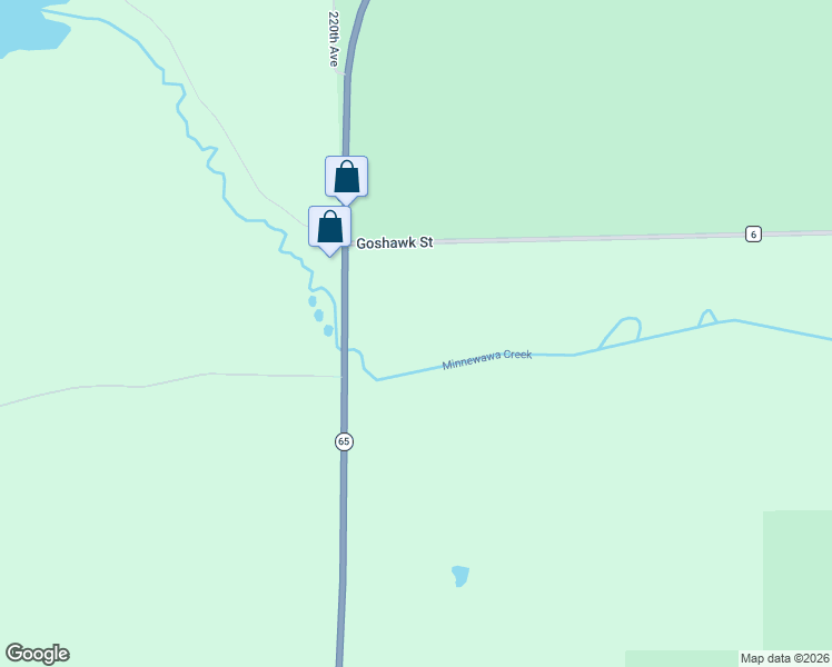 map of restaurants, bars, coffee shops, grocery stores, and more near 45898 Minnesota 65 in McGregor