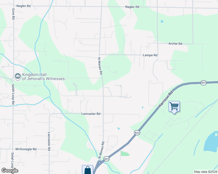 map of restaurants, bars, coffee shops, grocery stores, and more near 1891 N Wenas Rd in Selah