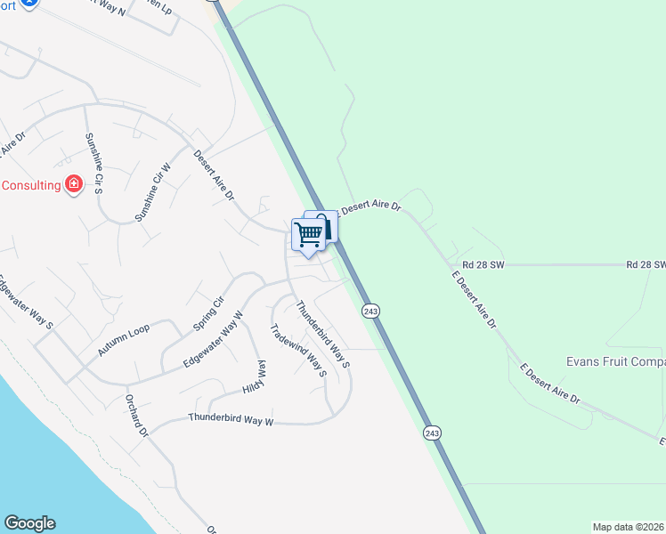 map of restaurants, bars, coffee shops, grocery stores, and more near 626 Main Street Southwest in Mattawa