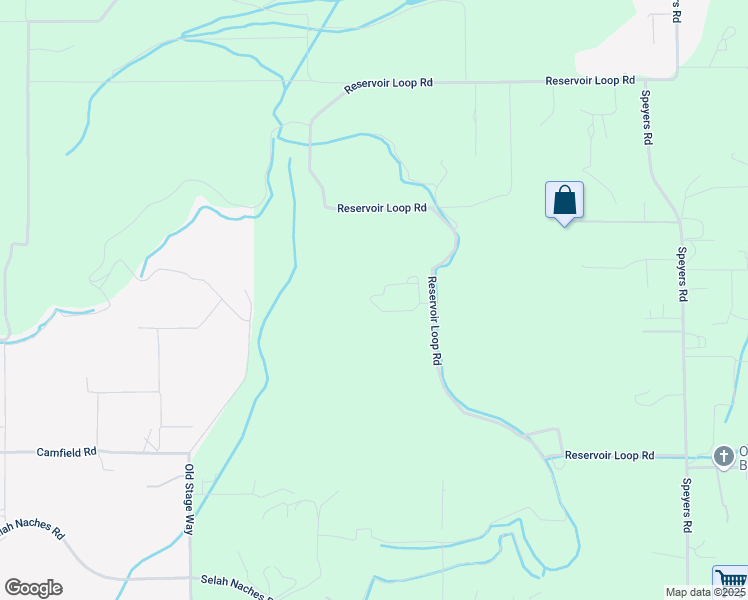 map of restaurants, bars, coffee shops, grocery stores, and more near 810 Reservoir Loop Road in Selah
