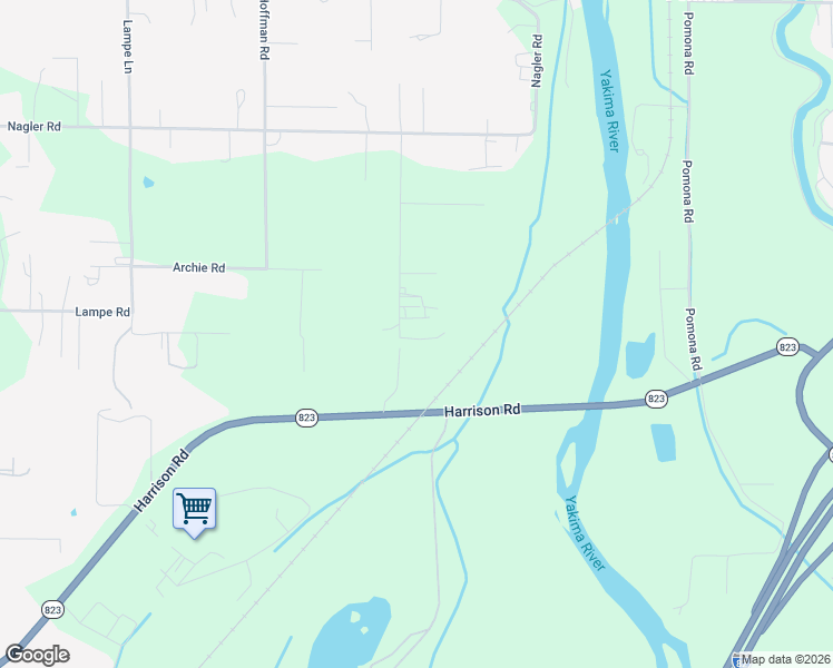 map of restaurants, bars, coffee shops, grocery stores, and more near 371 Johnson Rd in Selah