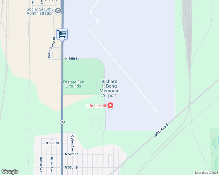 map of restaurants, bars, coffee shops, grocery stores, and more near 4804 Hammond Avenue in Superior