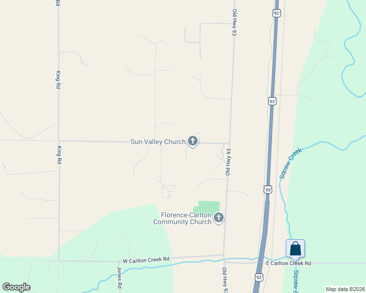 map of restaurants, bars, coffee shops, grocery stores, and more near 6050 Sun Valley Road in Florence