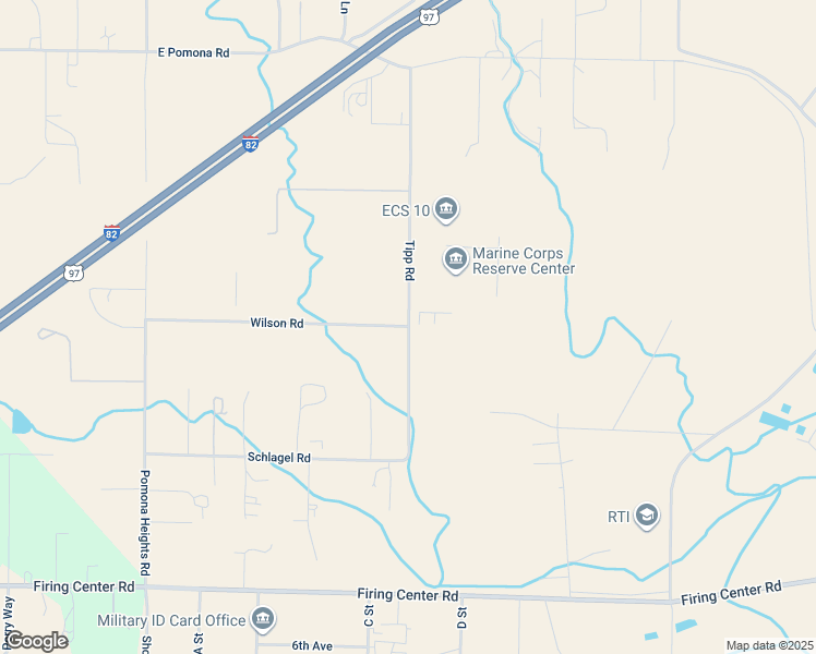 map of restaurants, bars, coffee shops, grocery stores, and more near 275-443 Tipp Rd in Yakima