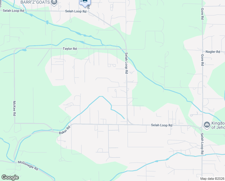 map of restaurants, bars, coffee shops, grocery stores, and more near 2590 Selah Loop Rd in Selah