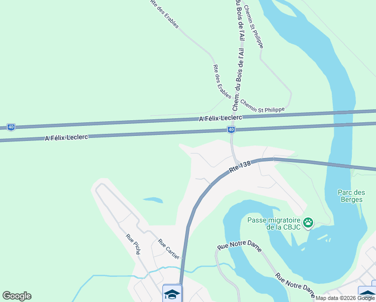 map of restaurants, bars, coffee shops, grocery stores, and more near Rue Hardy in Cap-Santé