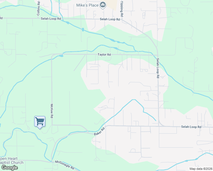 map of restaurants, bars, coffee shops, grocery stores, and more near 180 Paradise Ln in Selah