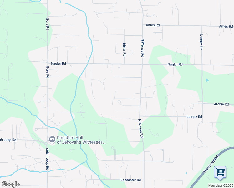 map of restaurants, bars, coffee shops, grocery stores, and more near 2230 North Wenas Road in Selah