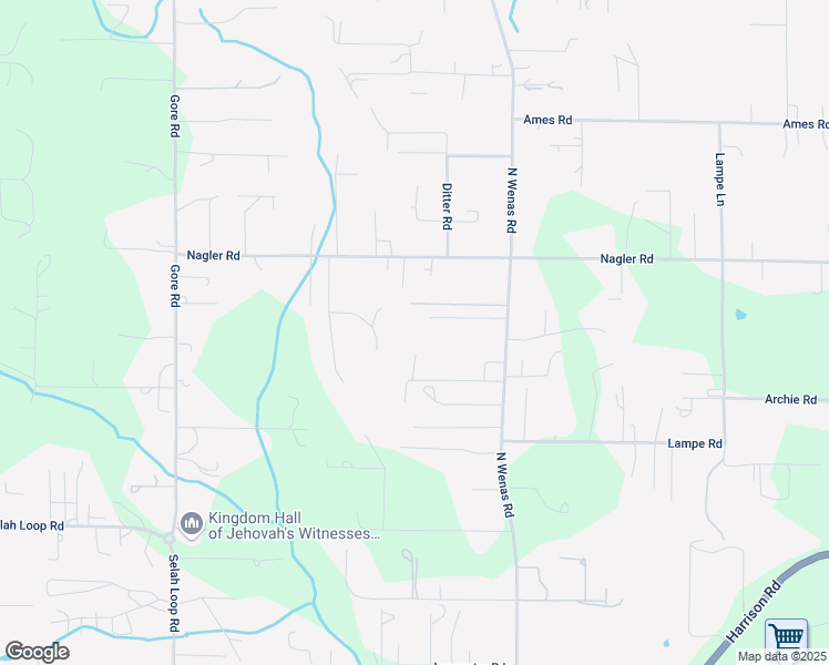 map of restaurants, bars, coffee shops, grocery stores, and more near 2230 North Wenas Road in Selah