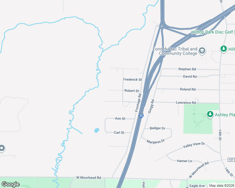 map of restaurants, bars, coffee shops, grocery stores, and more near 1196 Robert Street in Cloquet
