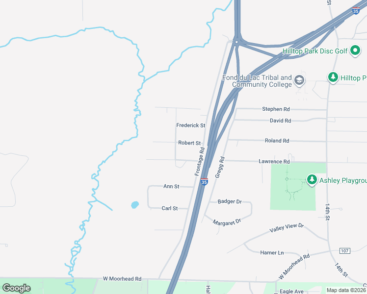 map of restaurants, bars, coffee shops, grocery stores, and more near 1288 Robert Street in Cloquet