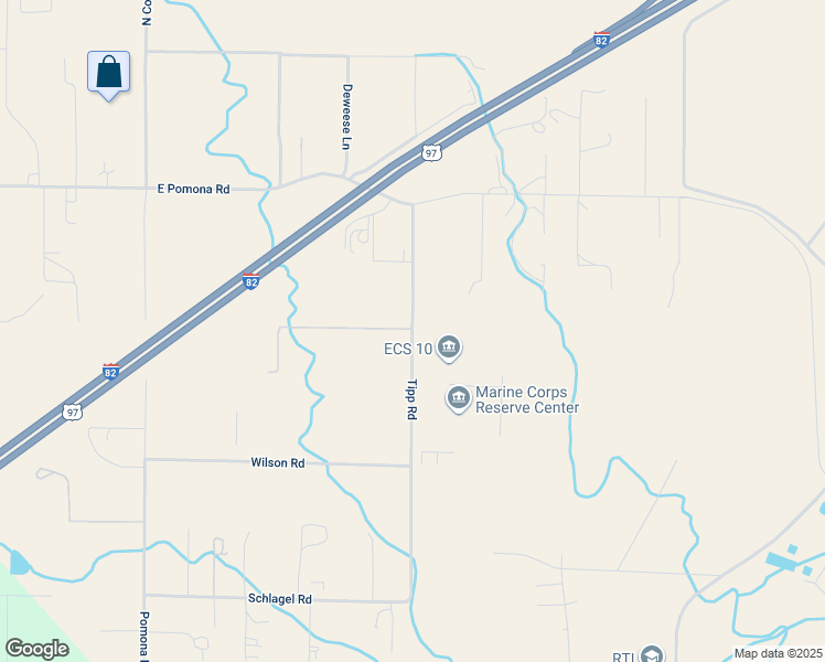 map of restaurants, bars, coffee shops, grocery stores, and more near 443 Tipp Rd in Yakima