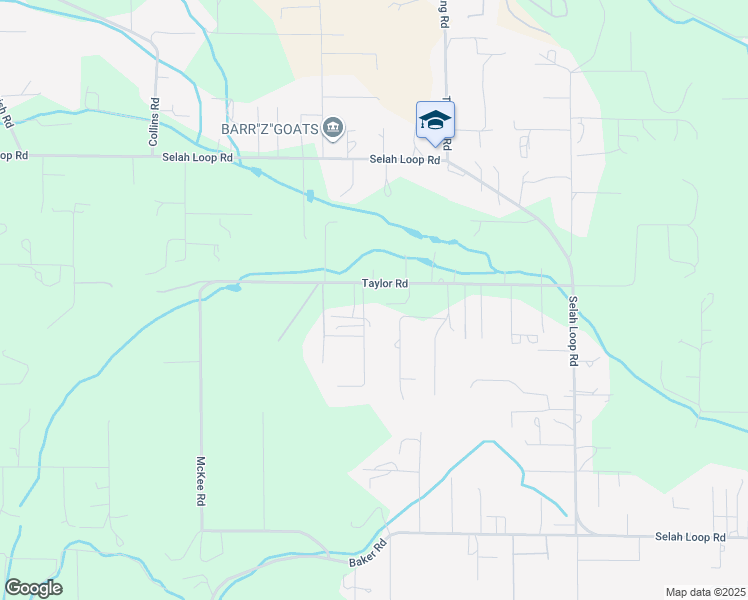 map of restaurants, bars, coffee shops, grocery stores, and more near 453-503 Taylor Rd in Selah