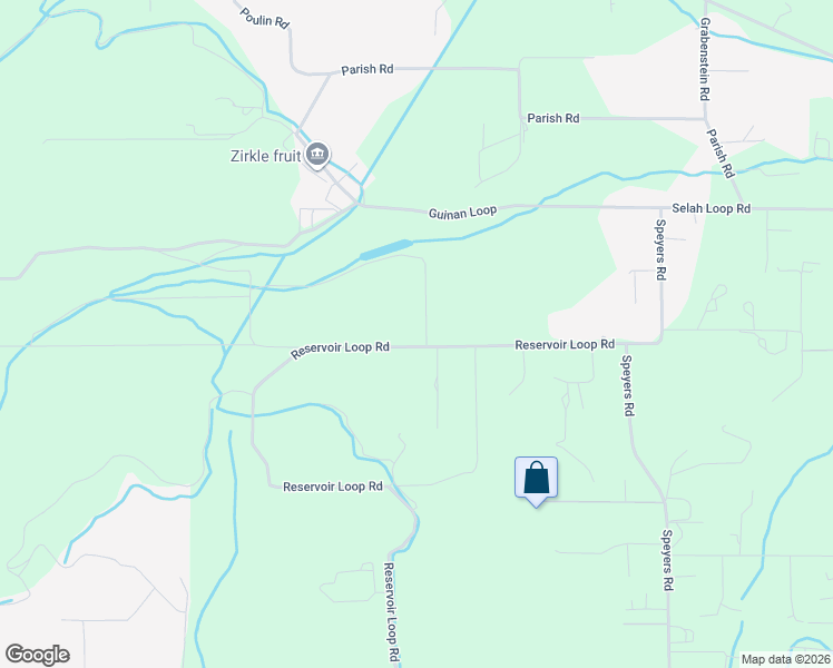 map of restaurants, bars, coffee shops, grocery stores, and more near 1714 Reservoir Loop Road in Selah
