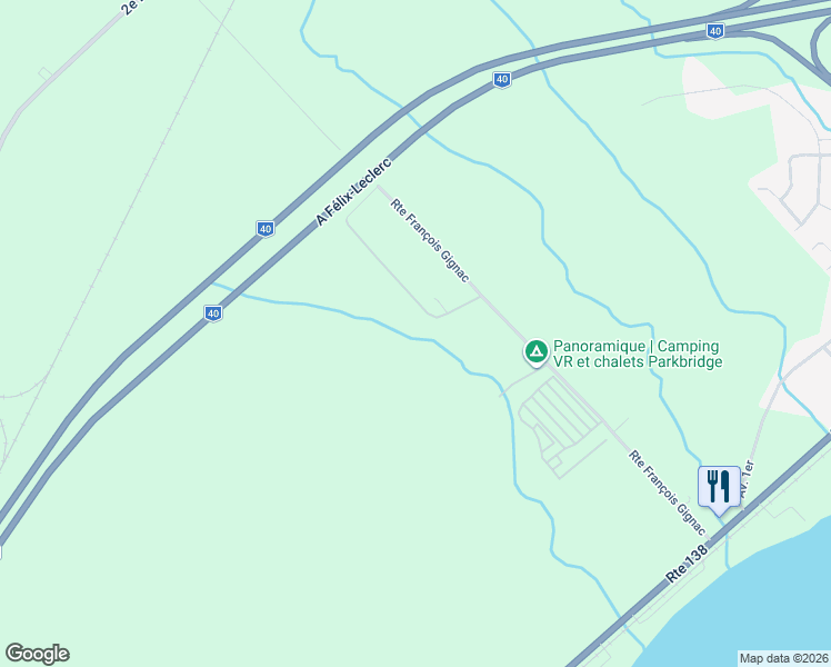 map of restaurants, bars, coffee shops, grocery stores, and more near 464 Route François Gignac in Portneuf
