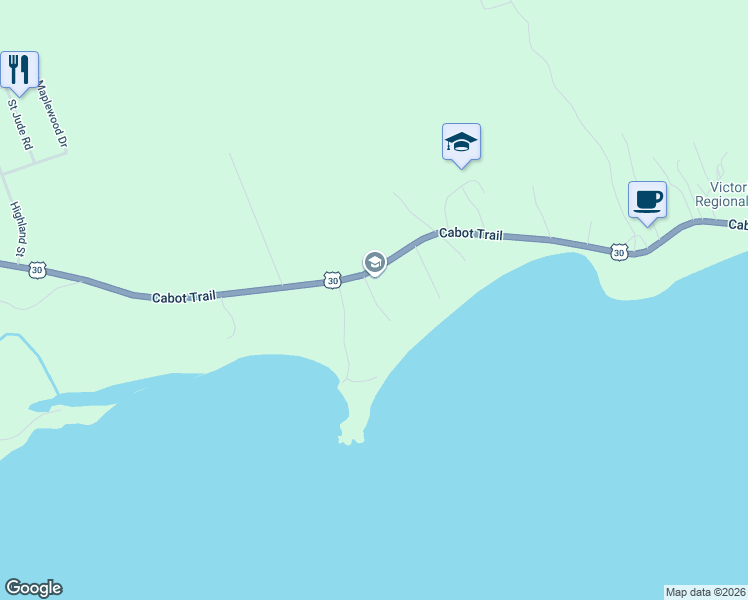 map of restaurants, bars, coffee shops, grocery stores, and more near in Ingonish Beach