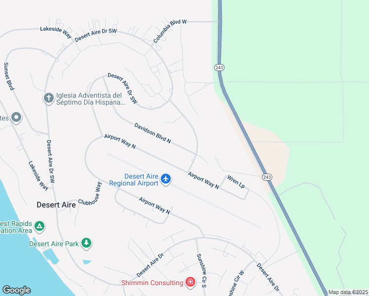 map of restaurants, bars, coffee shops, grocery stores, and more near 204 Moon River View in Mattawa
