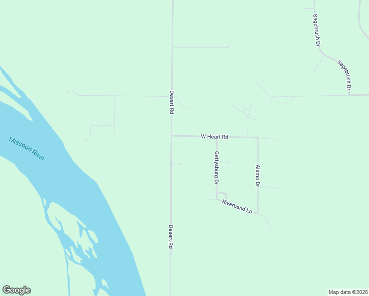 map of restaurants, bars, coffee shops, grocery stores, and more near West Heart Road in Bismarck