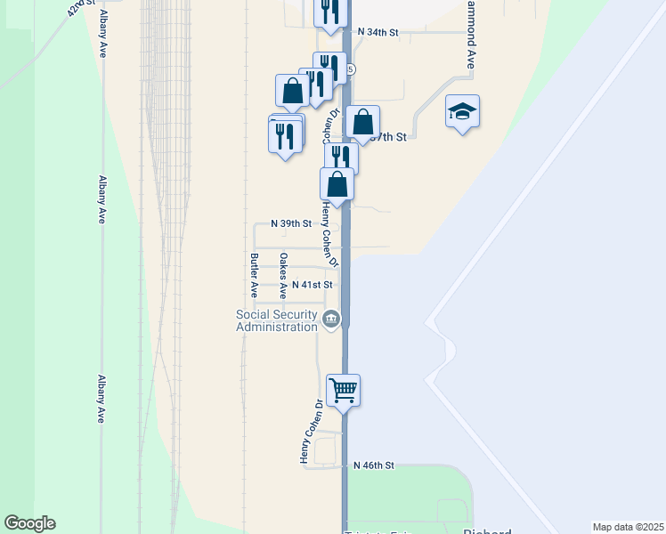 map of restaurants, bars, coffee shops, grocery stores, and more near in Superior